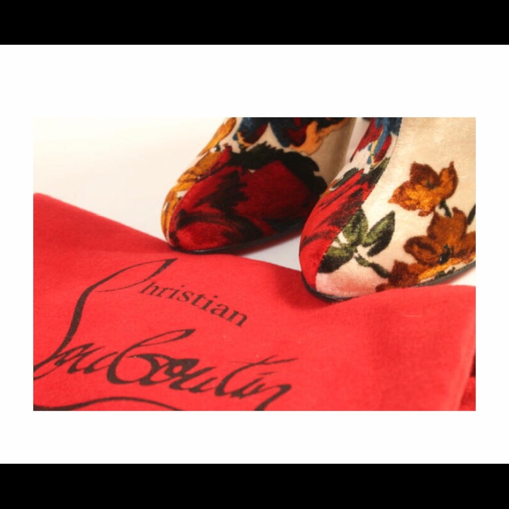 Authentic Christian Louboutin Moulamax 100 velvet - Picture 6 of 8